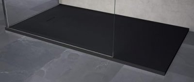 NOVELLINI  - Receveur de douche recoupable novosolid noir 120x90 cm