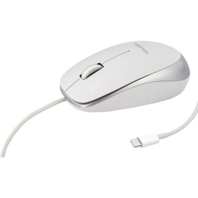 NOVODIO  Optical Mouse USB-C Argent - Souris optique filaire 1600 DPI Mac/PC 