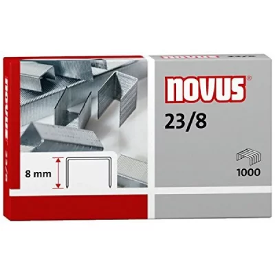 NOVUS  Agrafes pour agrafeuses &agrave; bloc avec une longueur de 8 mm.