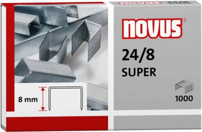 NOVUS OFFICE Novus Agrafes pour agrafeuses de bureau avec une longueur de 8 mm.