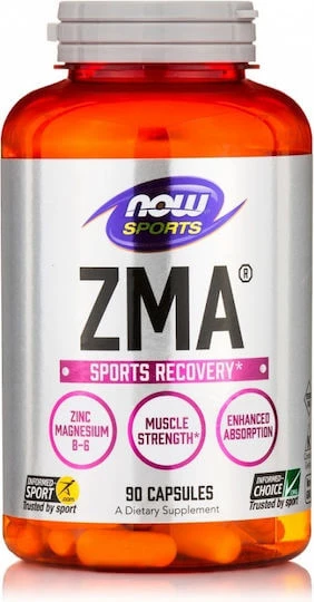 NOW FOODS  Capsules de r&eacute;cup&eacute;ration sportive Zma 90 Unit&eacute;s