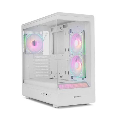 NOX  Hummer NXHUMMERSIGNALBK Midi Tower Blanc - Neuf