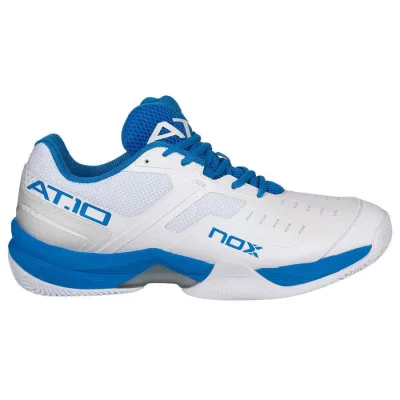 NOX  Mixte AT10 White/Sea Navy Chaussures Taille 39, Blanc/Bleu Marine