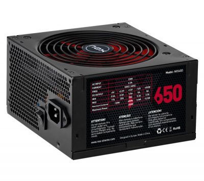NOX  Nxs650 650w Power Supply Rouge,Noir