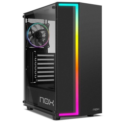 NOX  Xtreme Bo&icirc;tier De Tour Avec Fen&ecirc;tre Infinity Gamma Argb