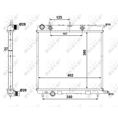 NRF  50439 Radiateur, refroidissement du moteur