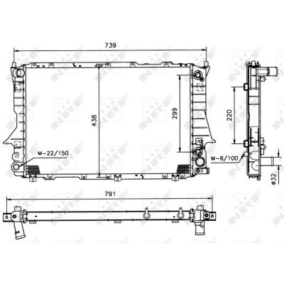 NRF  51321 Radiateur, refroidissement du moteur