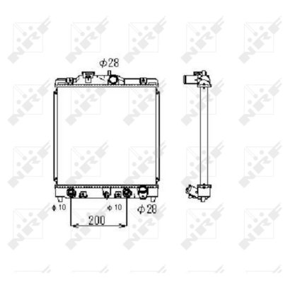 NRF  516356 Radiateur, refroidissement du moteur