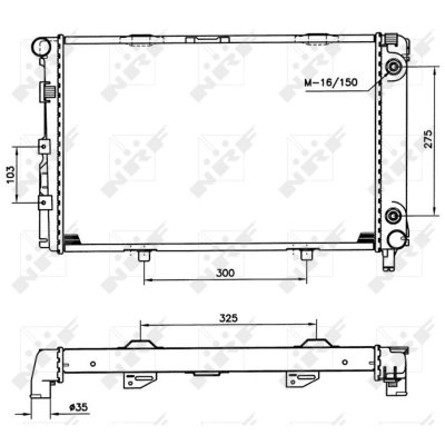 NRF  516580 Radiateur, refroidissement du moteur