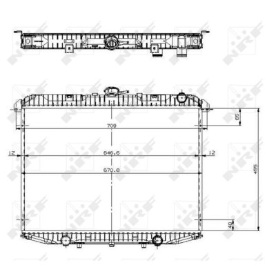 NRF  519533 Radiateur, refroidissement du moteur
