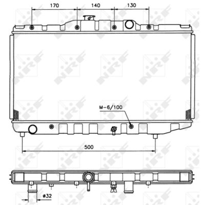 NRF  526711 Radiateur, refroidissement du moteur