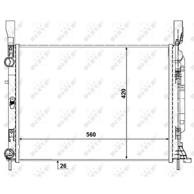 NRF  53003 Radiateur, refroidissement du moteur