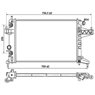 NRF  53035 Radiateur, refroidissement du moteur