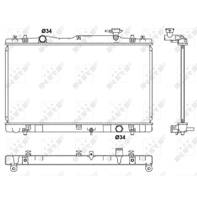 NRF  53062 Radiateur, refroidissement du moteur