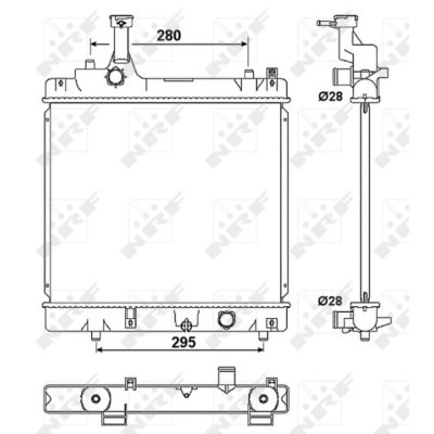 NRF  53078 Radiateur, refroidissement du moteur