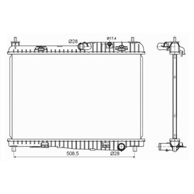 NRF  53152 Radiateur, refroidissement du moteur