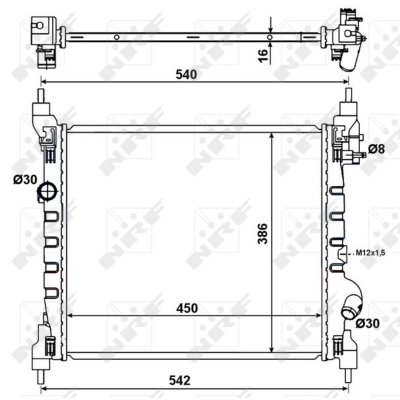 NRF  53195&nbsp;Ventilateur, refroidissement moteur