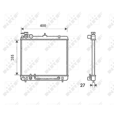 NRF  53256 Radiateur, refroidissement du moteur