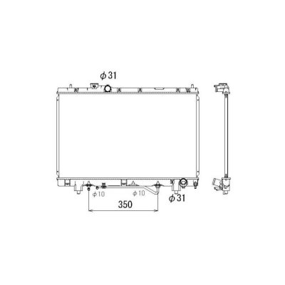 NRF  53318 Radiateur du moteur Grille de radiateur soud&eacute;e Aluminium