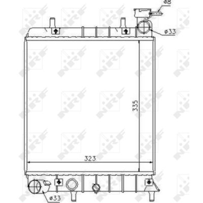NRF  53376 Radiateur, refroidissement du moteur