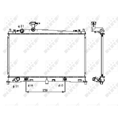 NRF  53410 Radiateur, refroidissement du moteur
