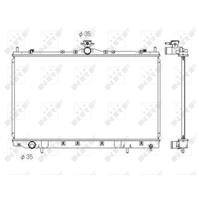 NRF  53431 Radiateur, refroidissement du moteur