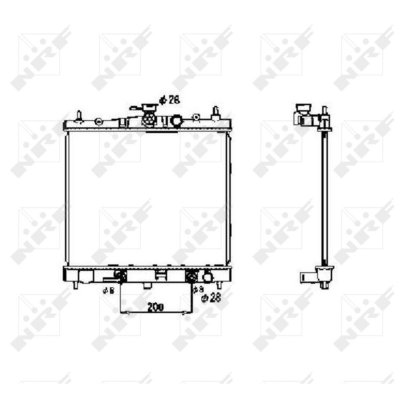 NRF  53477 Radiateur, refroidissement du moteur