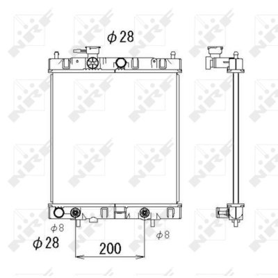 NRF  53510 Radiateur, refroidissement du moteur
