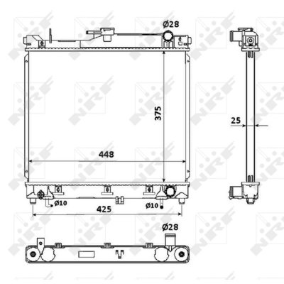 NRF  53569 Radiateur, refroidissement du moteur