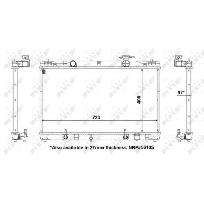 NRF  53587 Radiateur, refroidissement du moteur