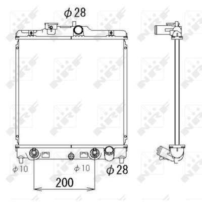 NRF  536355 Radiateur, refroidissement du moteur