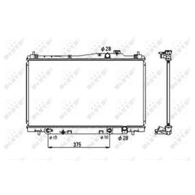 NRF  53678 Radiateur, refroidissement du moteur