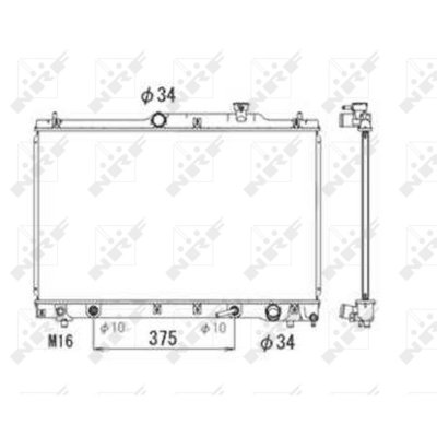 NRF  53705 Radiateur, refroidissement du moteur