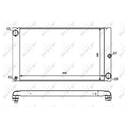 NRF  53725 Radiateur, refroidissement du moteur