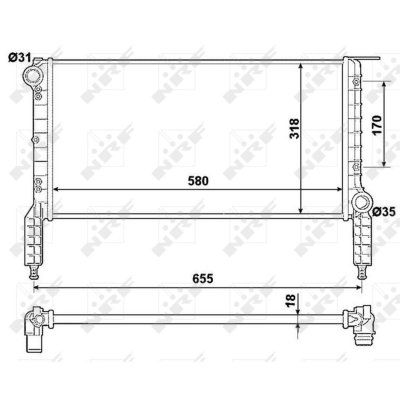 NRF  53788 Radiateur, refroidissement du moteur