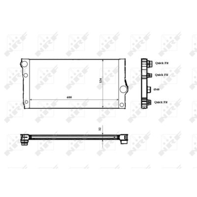NRF  53817 Radiateur, refroidissement du moteur