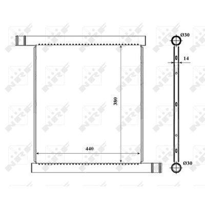 NRF  53857 Radiateur, refroidissement du moteur