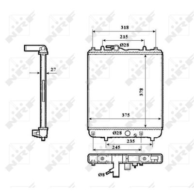 NRF  53862 Radiateur, refroidissement du moteur