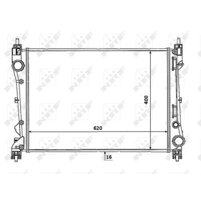 NRF  53935 Radiateur, refroidissement du moteur