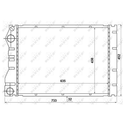 NRF  53975 Radiateur, refroidissement du moteur