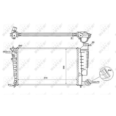 NRF  54715 Radiateur, refroidissement du moteur