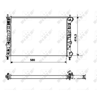 NRF  58169 Radiateur, refroidissement du moteur