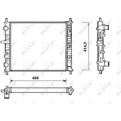 NRF  58191 Radiateur, refroidissement du moteur
