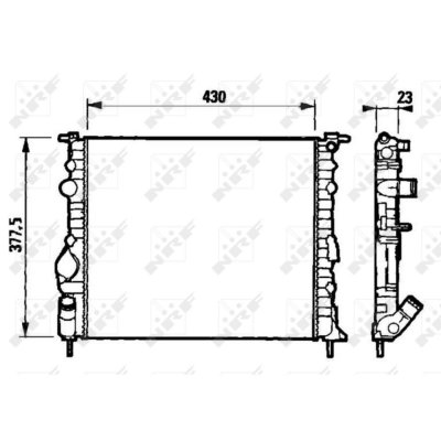 NRF  58192 Radiateur, refroidissement du moteur