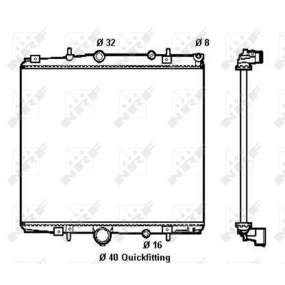 NRF  58313 Radiateur, refroidissement du moteur