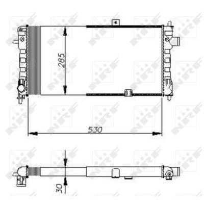 NRF  58675 Radiateur, refroidissement du moteur