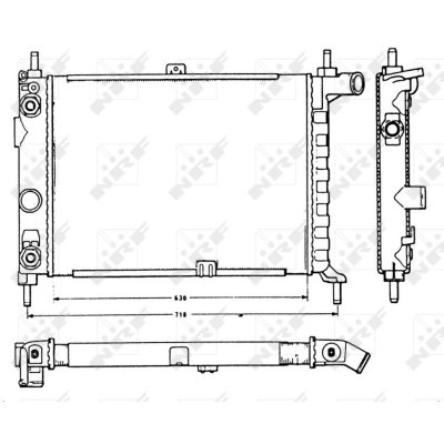 NRF  58721 Radiateur, refroidissement du moteur