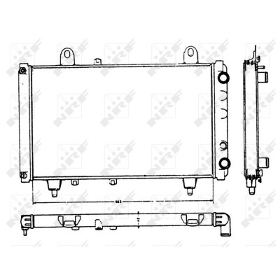 NRF  58749 Radiateur, refroidissement du moteur