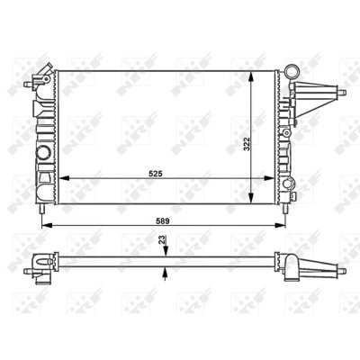 NRF  58775 Radiateur, refroidissement du moteur