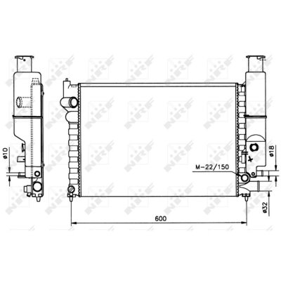 NRF  58802 Radiateur, refroidissement du moteur